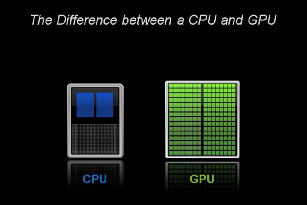 مقایسه تعداد هسته‌های CPU با هسته‌های GPU