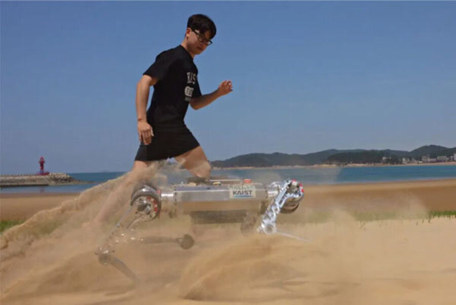 این سگ رباتیک روی شن ها راه می رود!