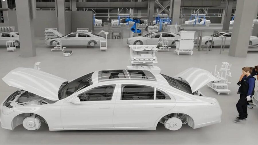 هوشمندسازی خط تولید خودروهای مرسدس با فناوری Omniverse انویدیا