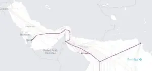 نقاط اتصال شبکه SEA-ME-WE6 در همسایگی ایران