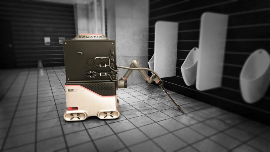 ربات تمیز کننده خودکار سرویس‌های بهداشتی