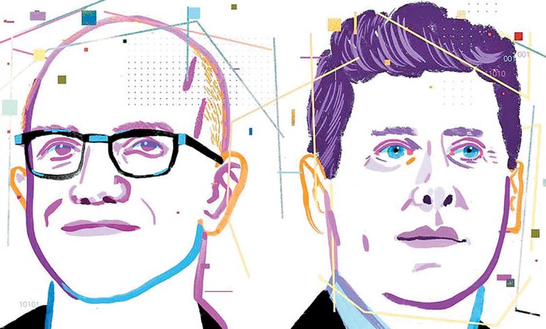 نگاه آلتمن و نادلا مدیران مایکروسافت و اوپن ای‌آی در داووس به هوش مصنوعی